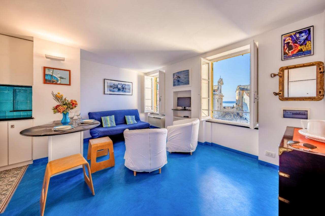 Casa Marina Relax Con Vista Sul Mare Lägenhet Camogli Exteriör bild