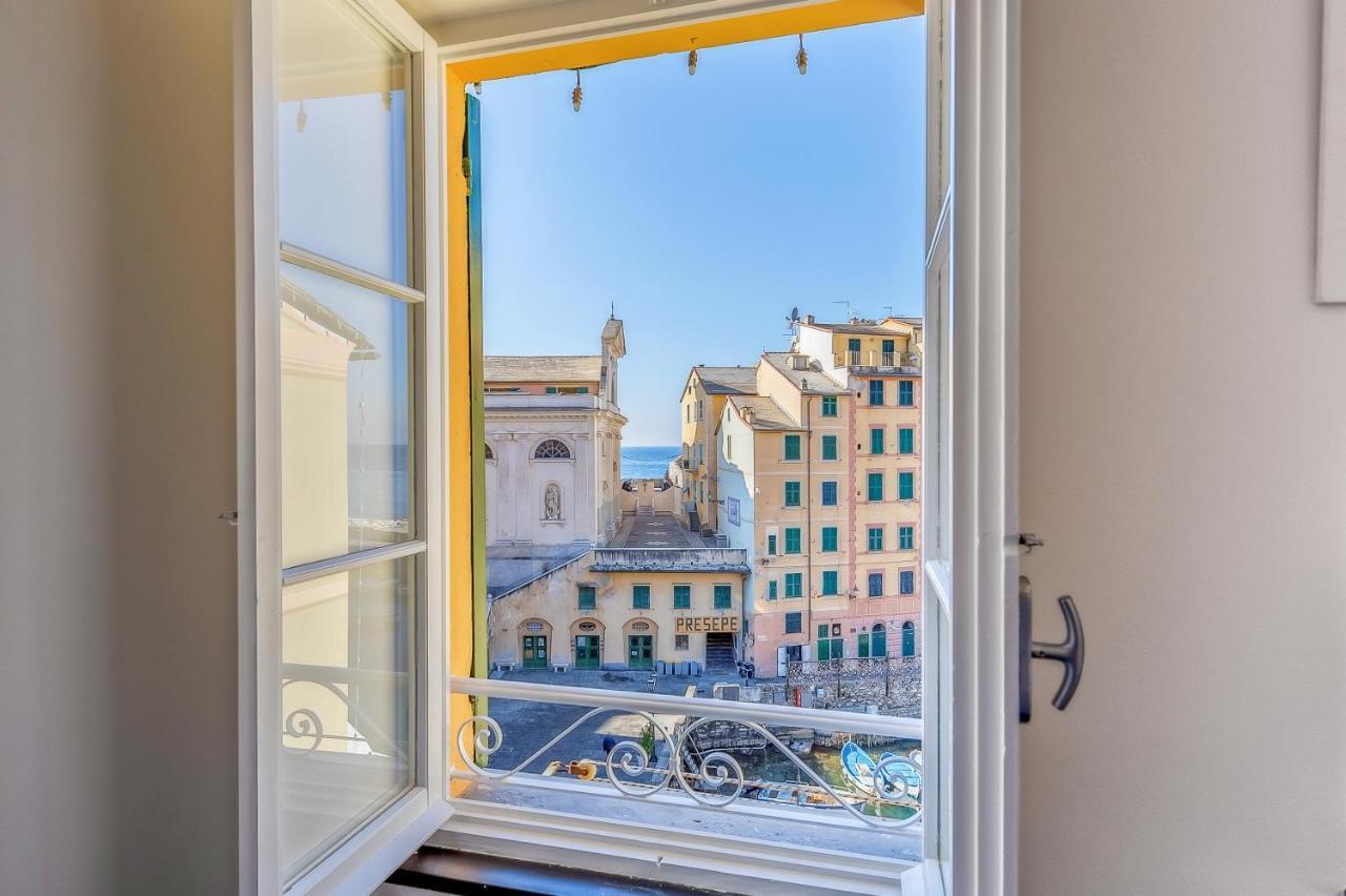 Casa Marina Relax Con Vista Sul Mare Lägenhet Camogli Exteriör bild