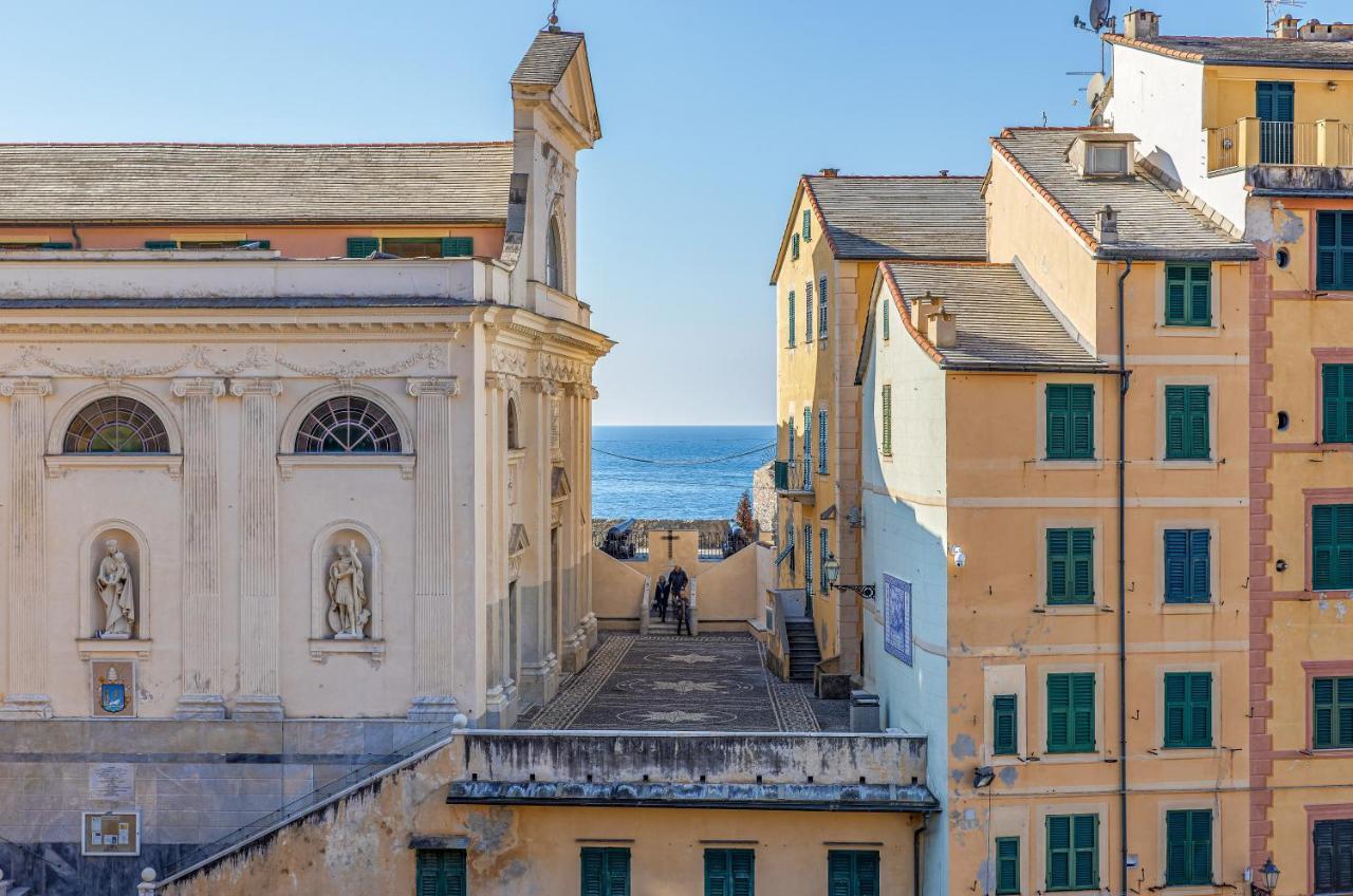 Casa Marina Relax Con Vista Sul Mare Lägenhet Camogli Exteriör bild
