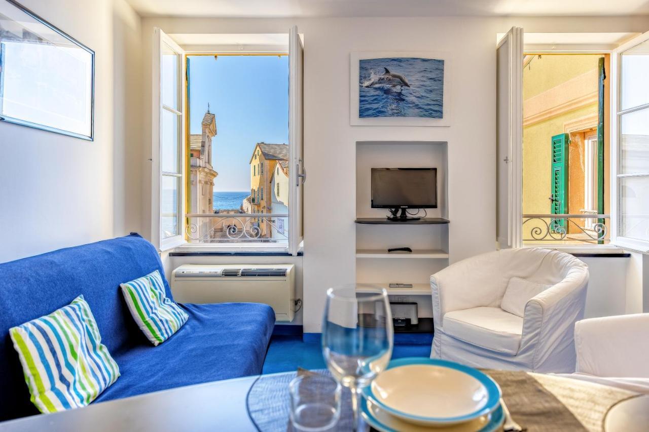 Casa Marina Relax Con Vista Sul Mare Lägenhet Camogli Exteriör bild