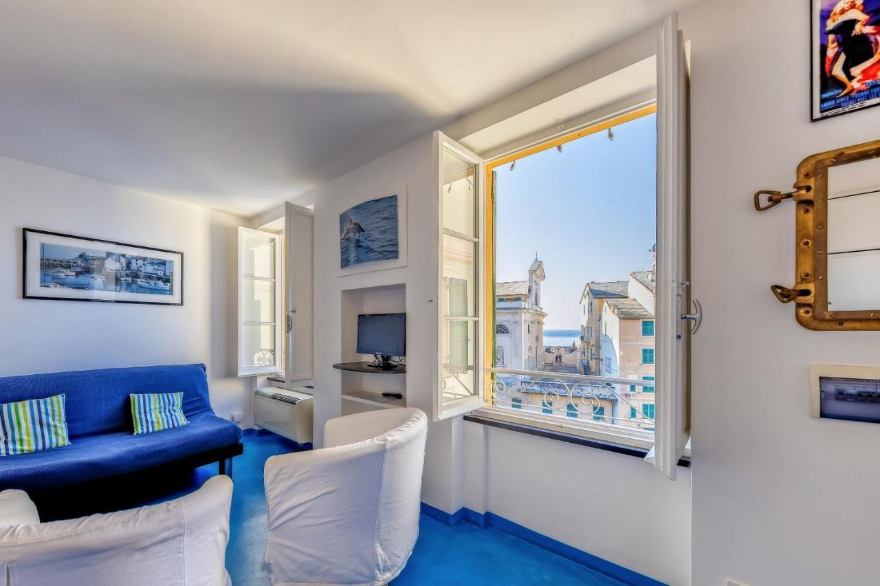 Casa Marina Relax Con Vista Sul Mare Lägenhet Camogli Exteriör bild