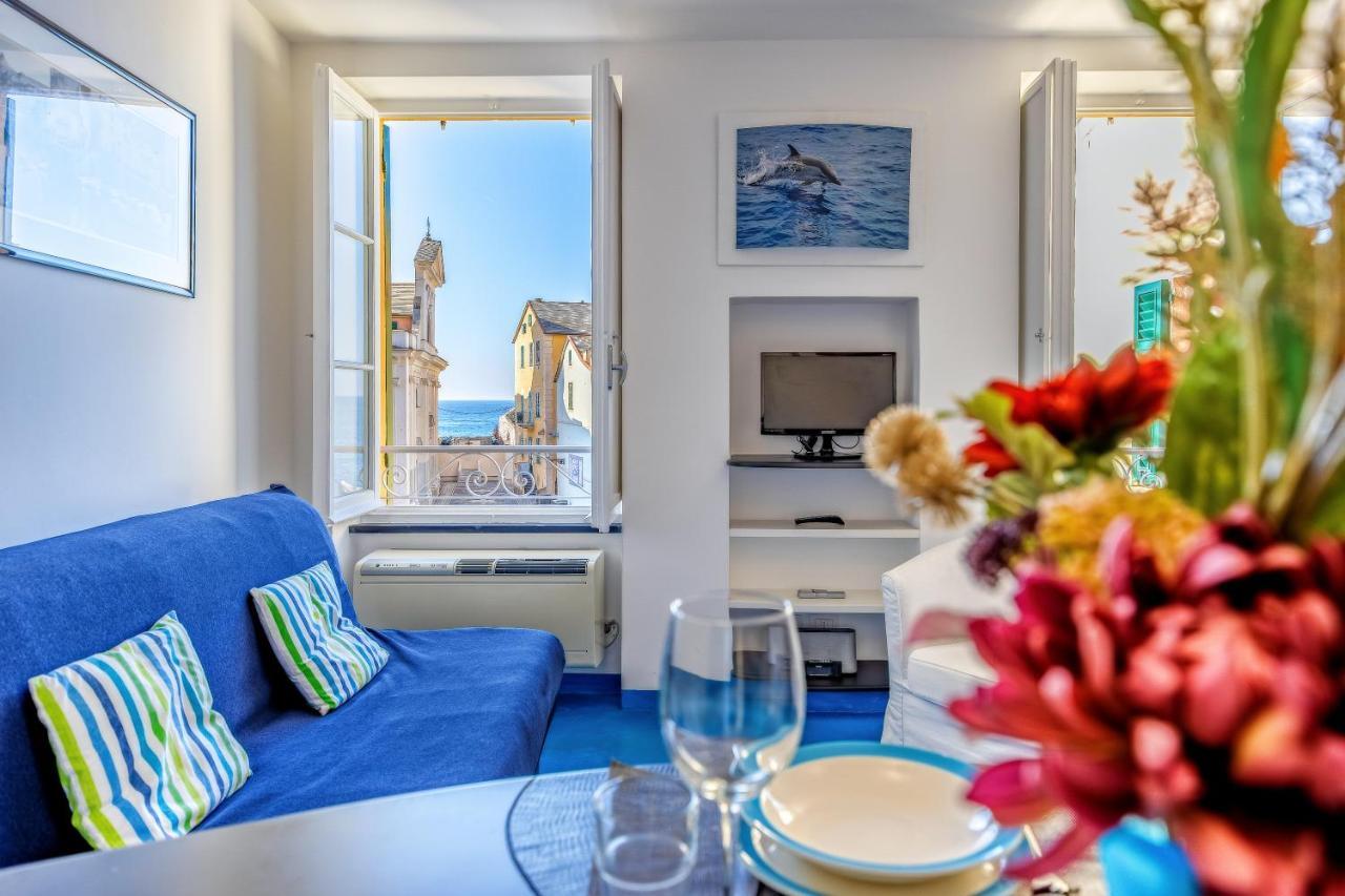 Casa Marina Relax Con Vista Sul Mare Lägenhet Camogli Exteriör bild